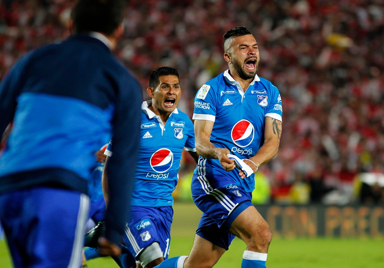 Así fue la celebración de la hinchada de Millonarios