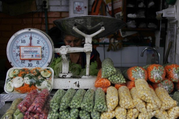 Alimentos en el mercado