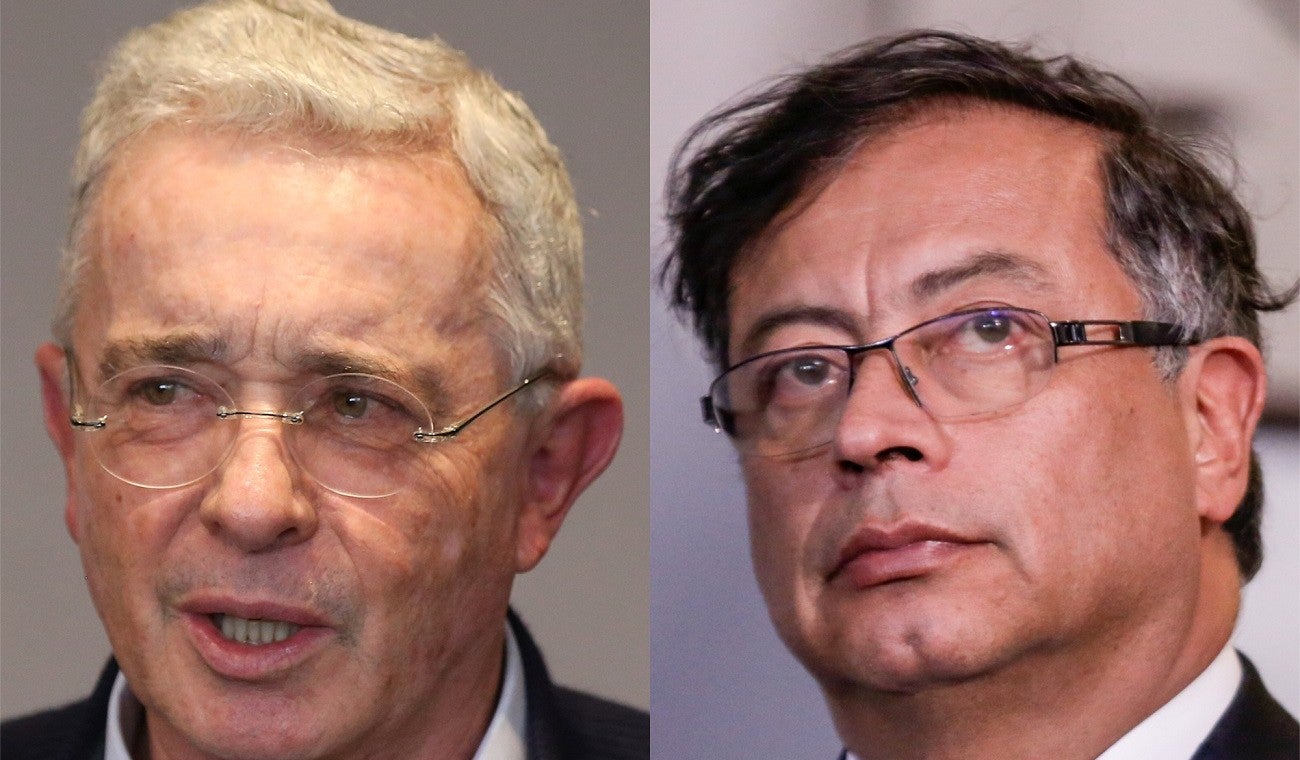 Álvaro Uribe y Gustavo Petro