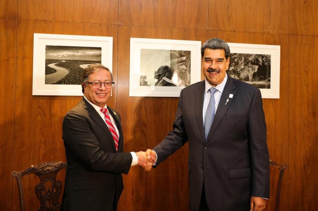 Gustavo Petro y Nicolás Maduro
