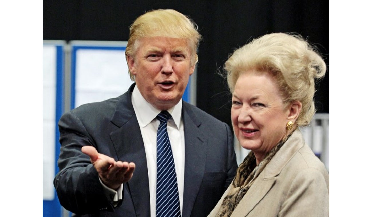 Donald Trump y Maryanne Trump Barry Murió Maryanne Trump Barry, hermana de  Donald Trump
