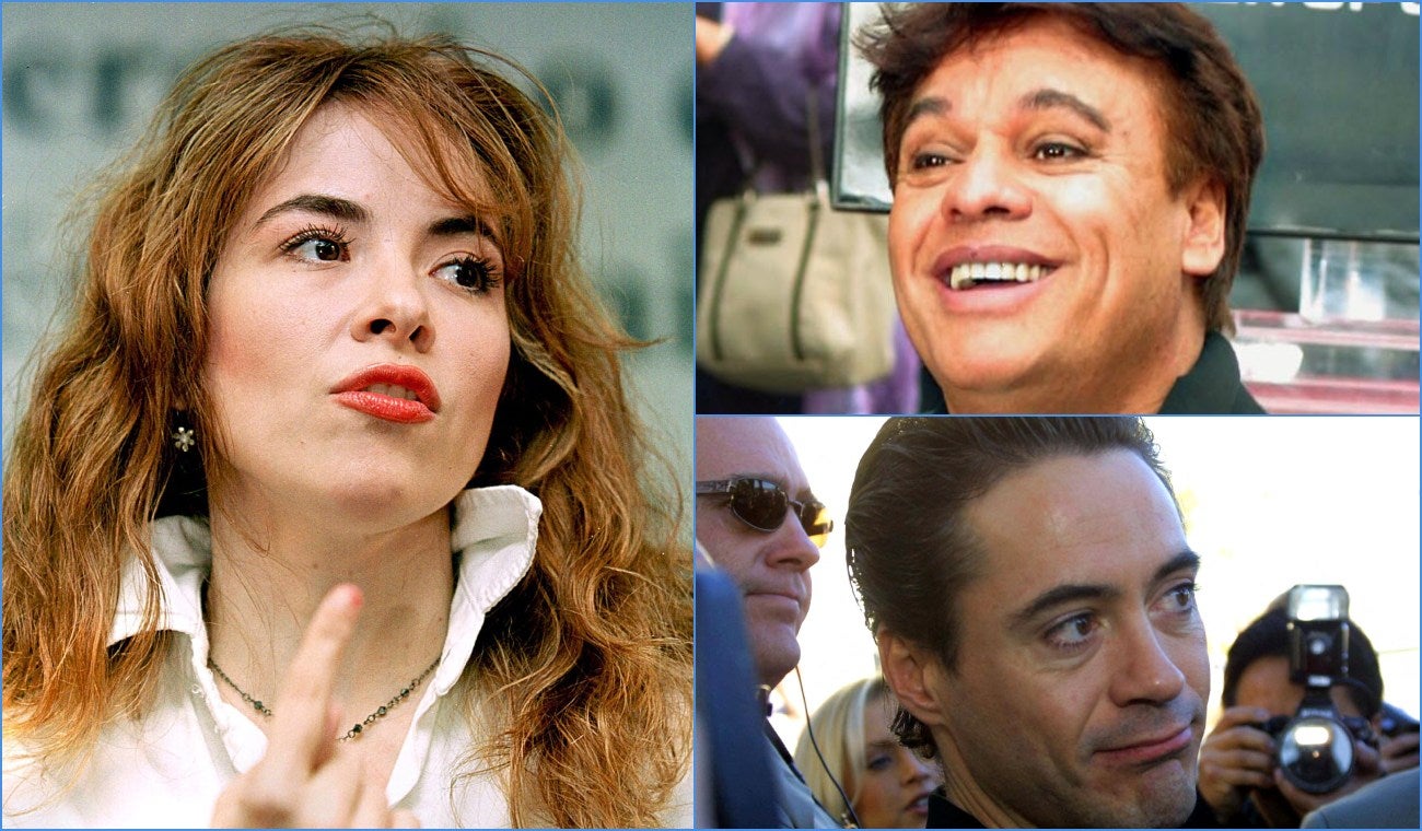 Gloria Trevi, Juan Gabriel y Robert Downey Jr Gloria Trevi, Juan Gabriel y Robert Downey Jr