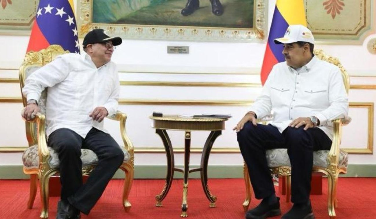 Gustavo Petro y Nicolás Maduro  Gustavo Petro y Nicolás Maduro