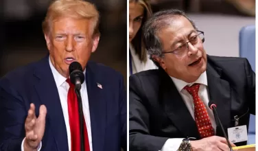 Donald Trump y Gustavo Petro