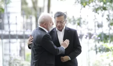 Presidentes de Colombia, Gustavo Petro y de Brasil, Luiz Inacio Lula da Silva. 