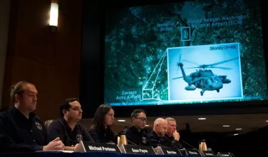 Colisión helicóptero y avión en EEUU