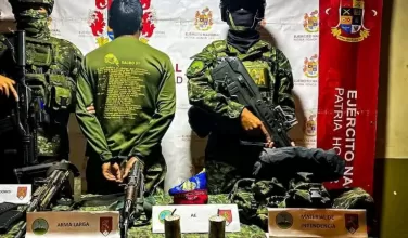 Un integrante del frente Dagoberto Ramos de las farc fue capturado en el sector de El Túnel, Cajibío