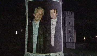 Imágenes de Donald Trump y Jeffrey Epstein en el castillo de Windsor
