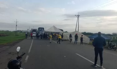 Bloqueo en la Vía Panamericana