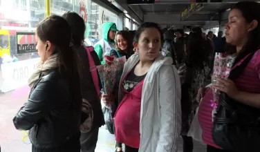 Mujeres en Transmilenio