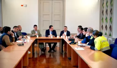 Gobernador y alcaldes del Guaviare en el Ministerio del Interior. 