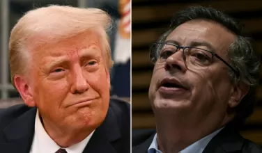 Donald Trump y Gustavo Petro