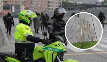 Policía herido manifestaciones 17 d eoctubre