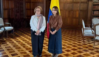 Posesión de Laura Sarabia como embajadora de Colombia en Reino Unido. 