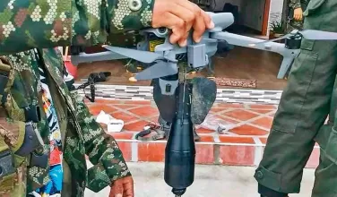 Drones explosivos de grupos criminales