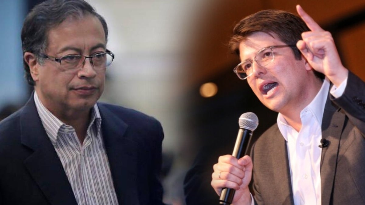 Gustavo Petro y Miguel Uribe