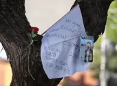 Velatón por la salud de Miguel Uribe Turbay en Modelia