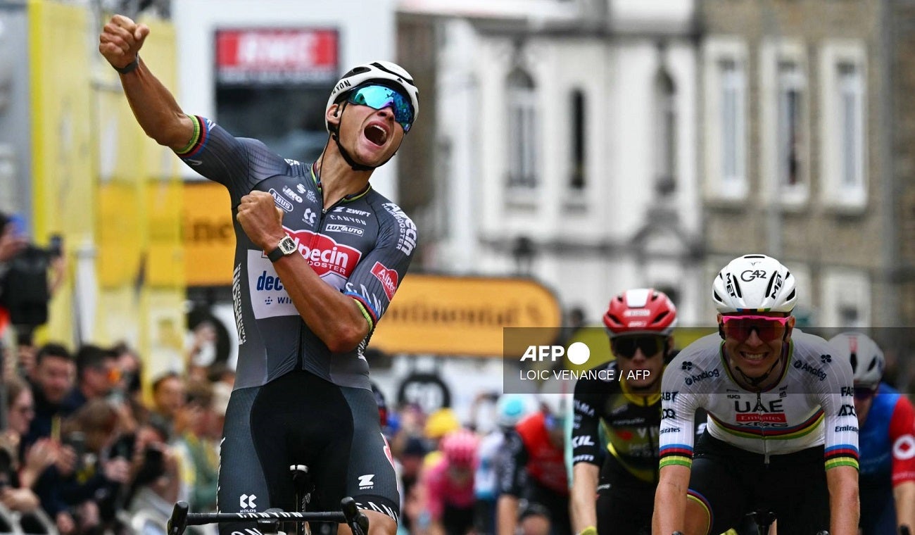 Van der Poel, líder en segunda etapa del Tour de Francia 2025