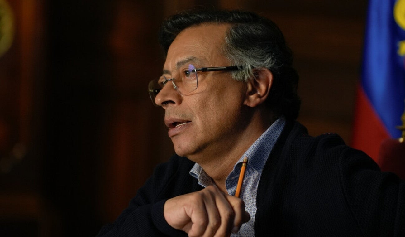 El presidente Gustavo Petro