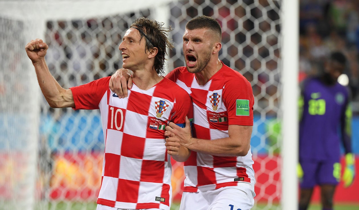 Luka Modric marcó de penal ante Nigeria