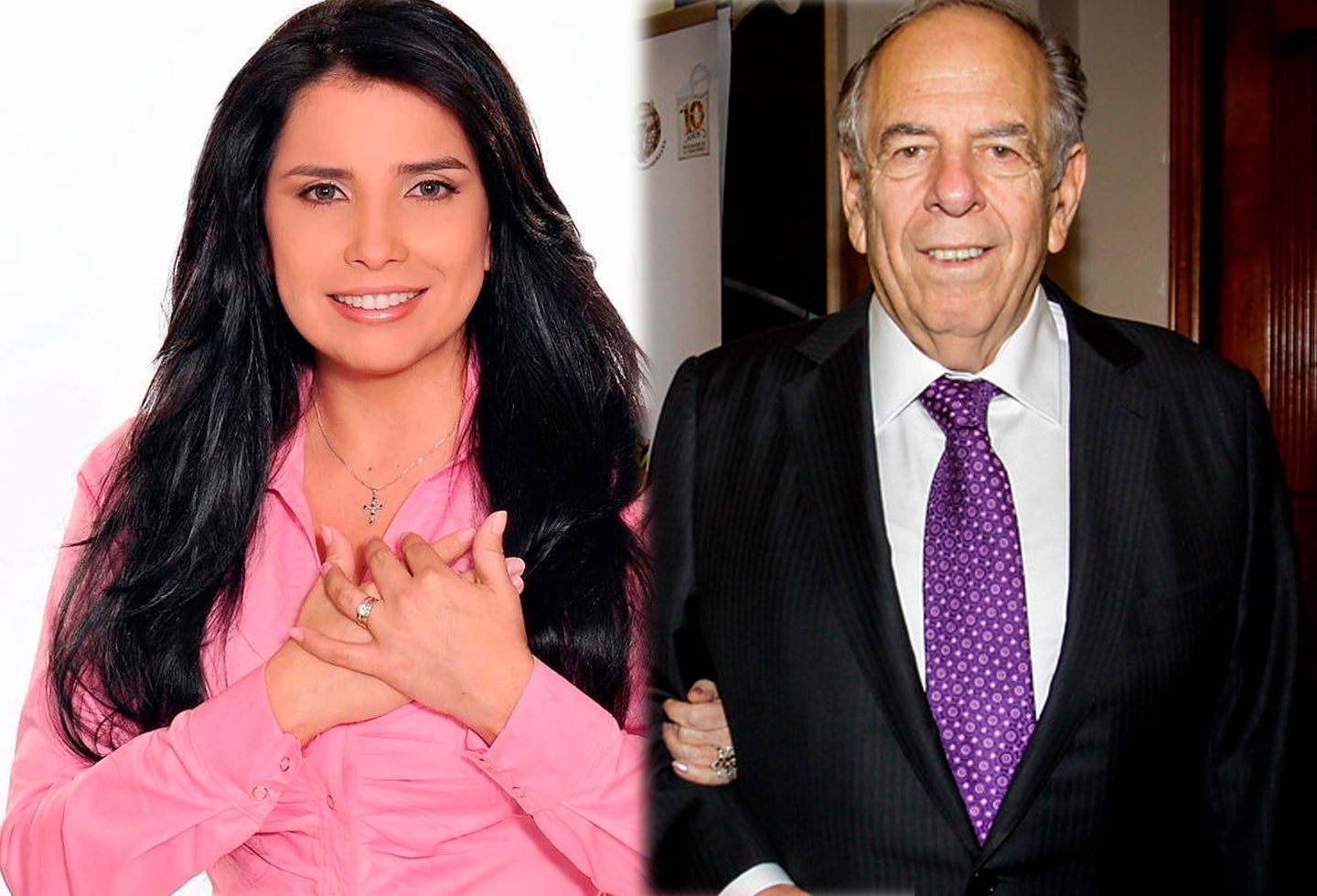 Aida Merlano y Julio Gerlein