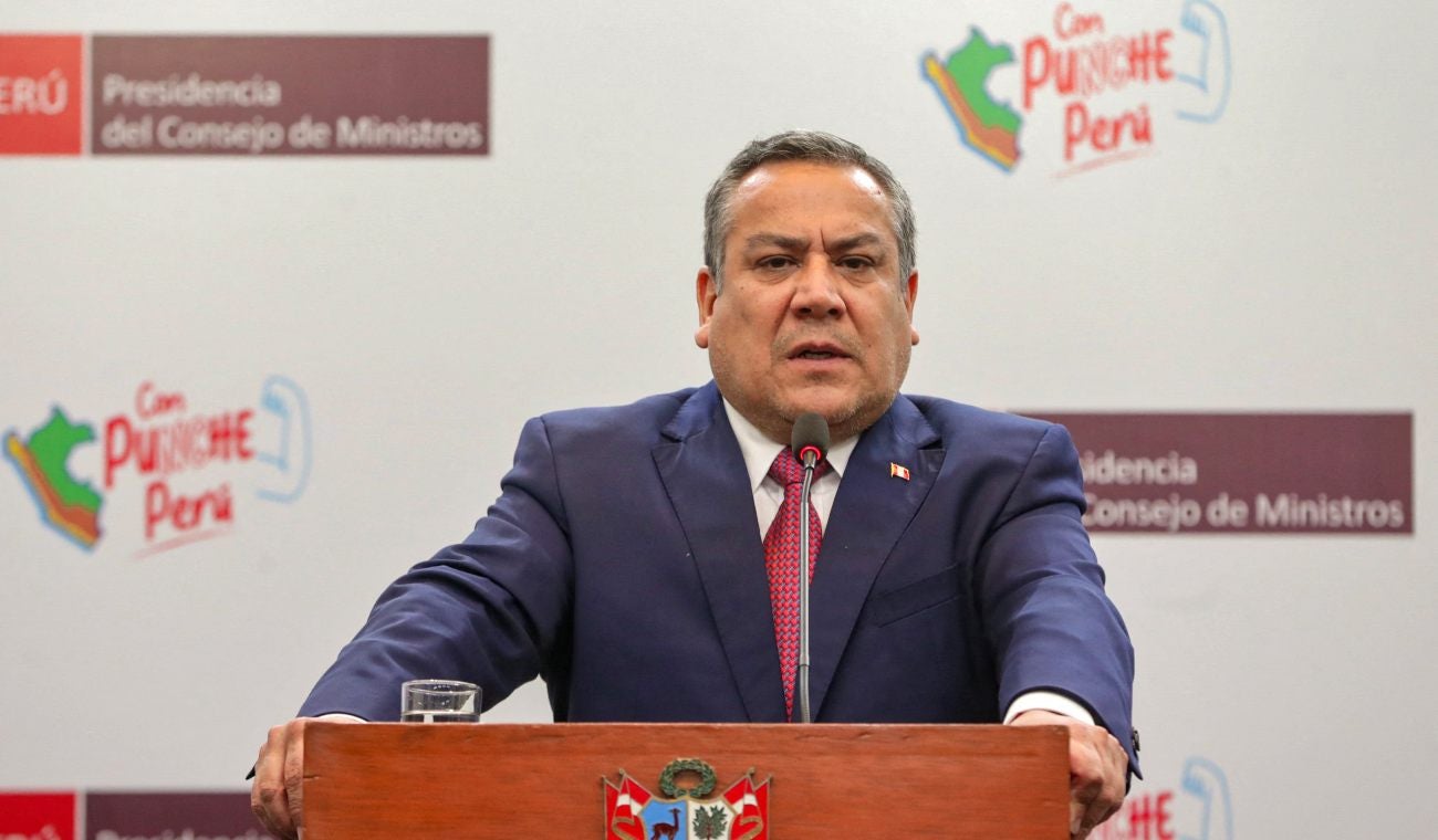 Gustavo Adrianzén, primer ministro de Perú