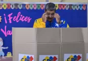 Nicolás Maduro, presidente de Venezuela, en las urnas de votación