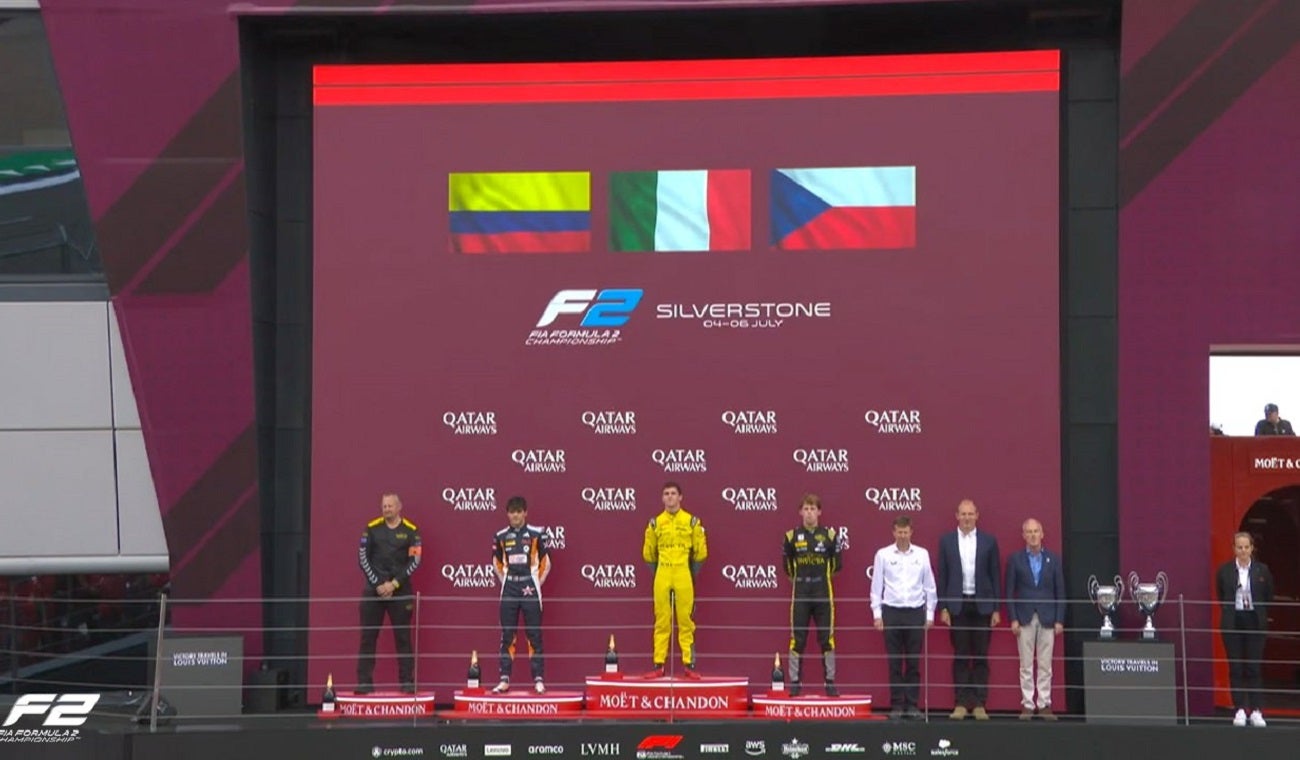 Sebastián Montoya, podio en Silverstone