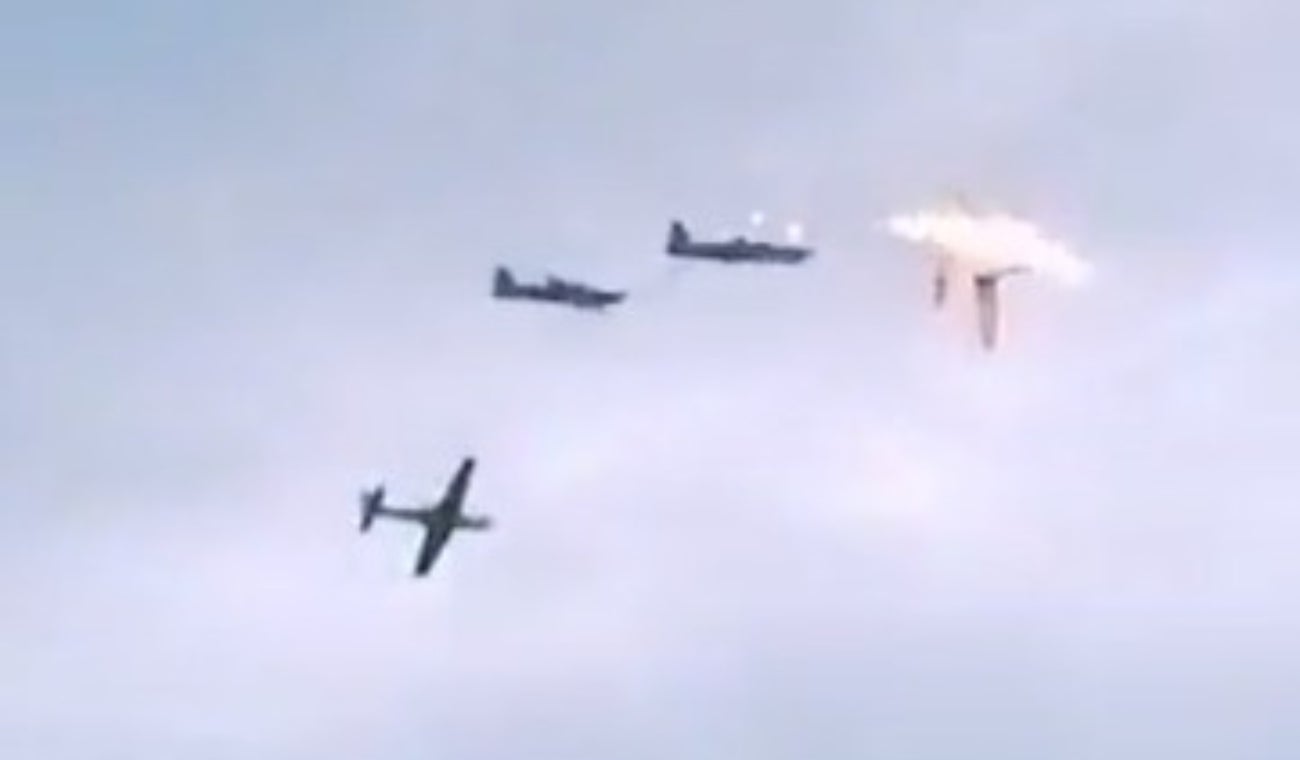 Accidente de dos aviones de la FAC Filtran nuevo video