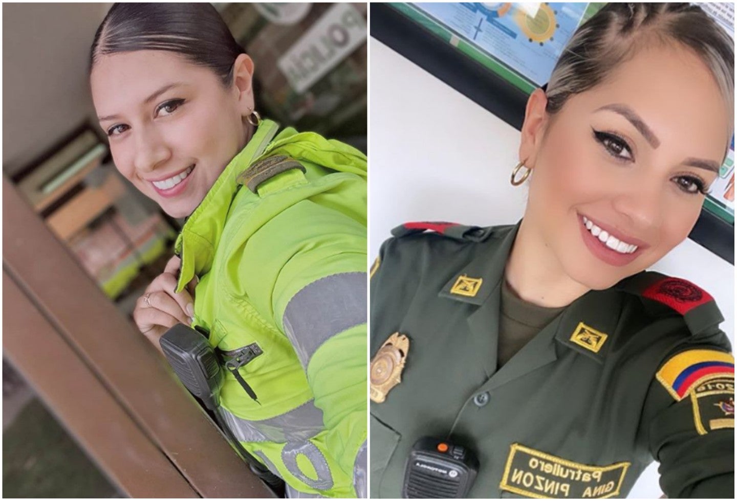 Las bellas patrulleras de la Policía que enloquecen en redes ...
