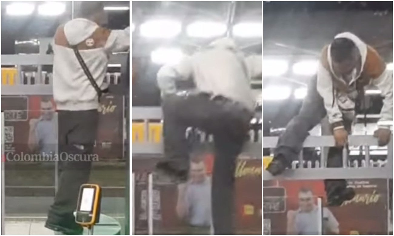 Ciudadano hizo de todo por colarse en Transmilenio [VIDEO]