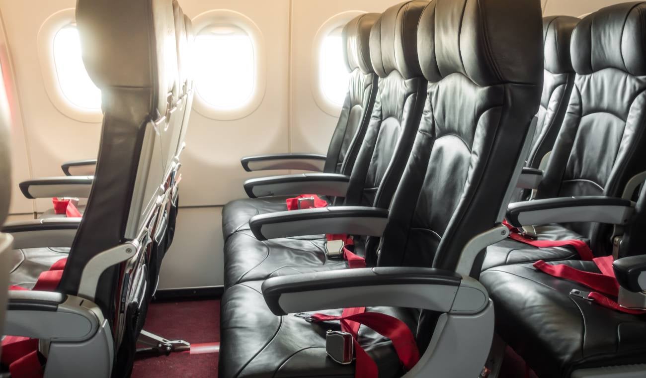 Clase ejecutiva de un avión