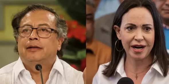 Gustavo Petro y Maria Corina Machado