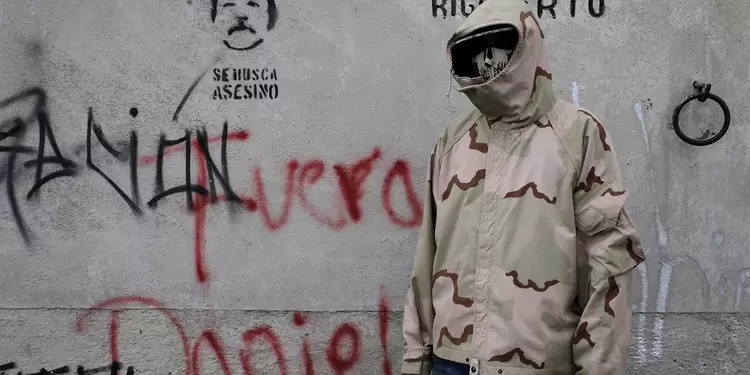 Un estudiante en Managua, en medio de las protestas contra Daniel Ortega