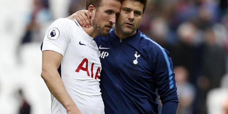Mauricio Pochettino y Harry Kane Mauricio Pochettino y Harry Kane