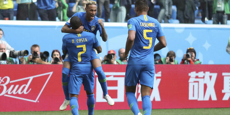 Brasil alcanzó un agónico triunfo sobre Costa Rica en Rusia 2018