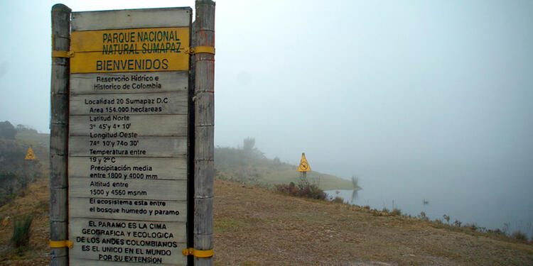 El Parque Nacional Natural Sumapaz, en la zona que corresponde a Cundinamarca