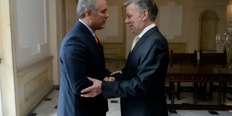 Iván Duque y Juan Manuel Santos Iván Duque y Juan Manuel Santos