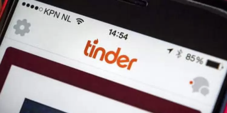 La aplicación Tinder La aplicación Tinder