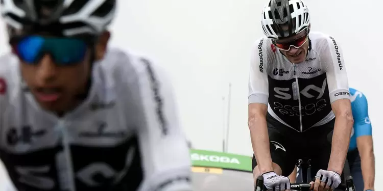 Egan Bernal y Chris Froome en la etapa 17 del Tour de Francia