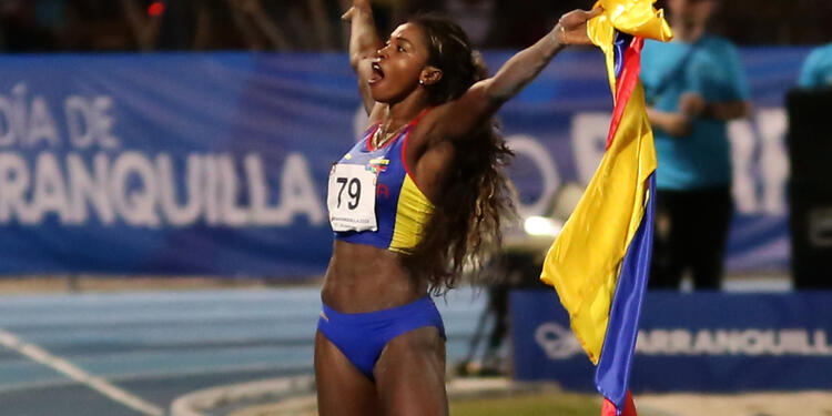 Caterine Ibargüen es la reina del salto largo en los Centroamericanos