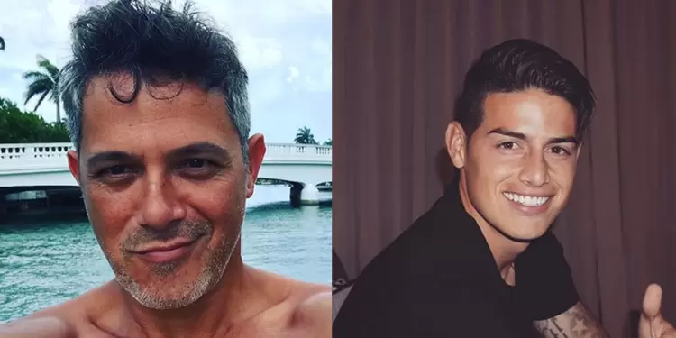 Alejandro Sanz y james Rodríguez