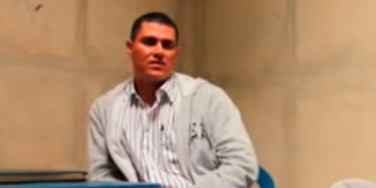 Juan Guillermo Monsalve, el 16 de septiembre de 2011 en la cárcel de Cómbita, en Boyacá