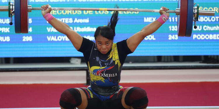 Leidy Solís, pesista colombiana