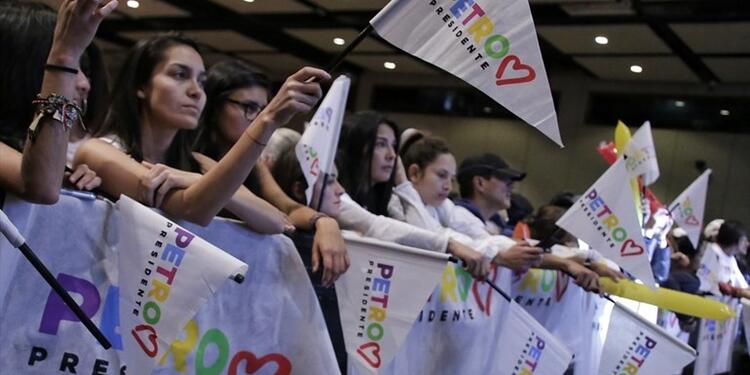 Simpatizantes de Gustavo Petro