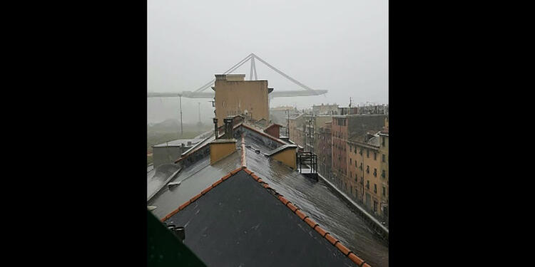 Derrumbe de puente en Italia