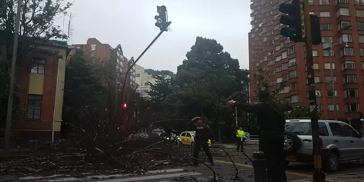 Emergencias en Bogotá debido a los fuertes vientos