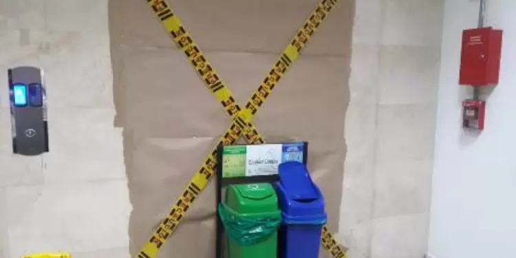 Imagen de referencia del ascensor que colapsó en el Palacio de Justicia de Cali. Ascensor que colapsó en el Palacio de Justicia de Cali