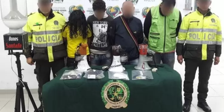 Capturados por chance ilegal en Bogotá