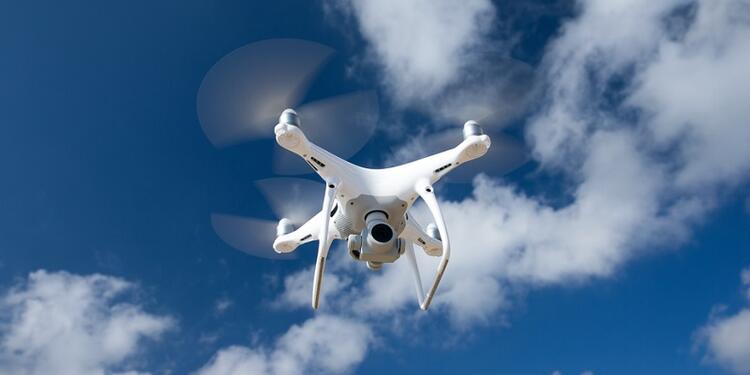 Un drone en funcionamiento